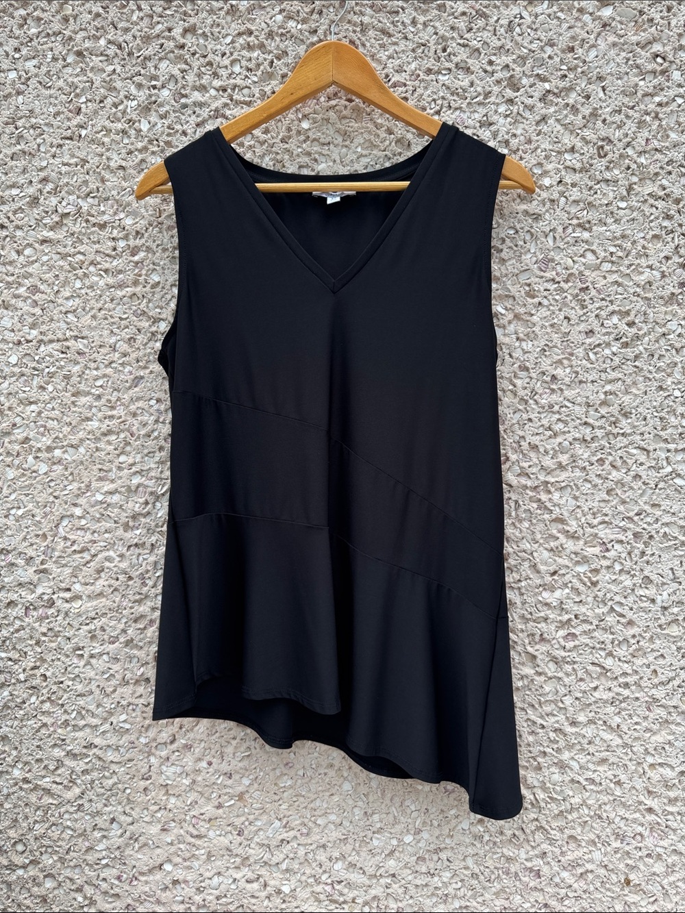 Asymmetrical Sleeveless Top by H Halston